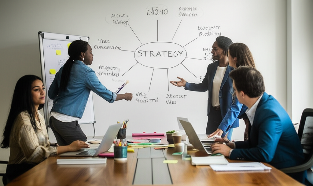 Business strategy planning session