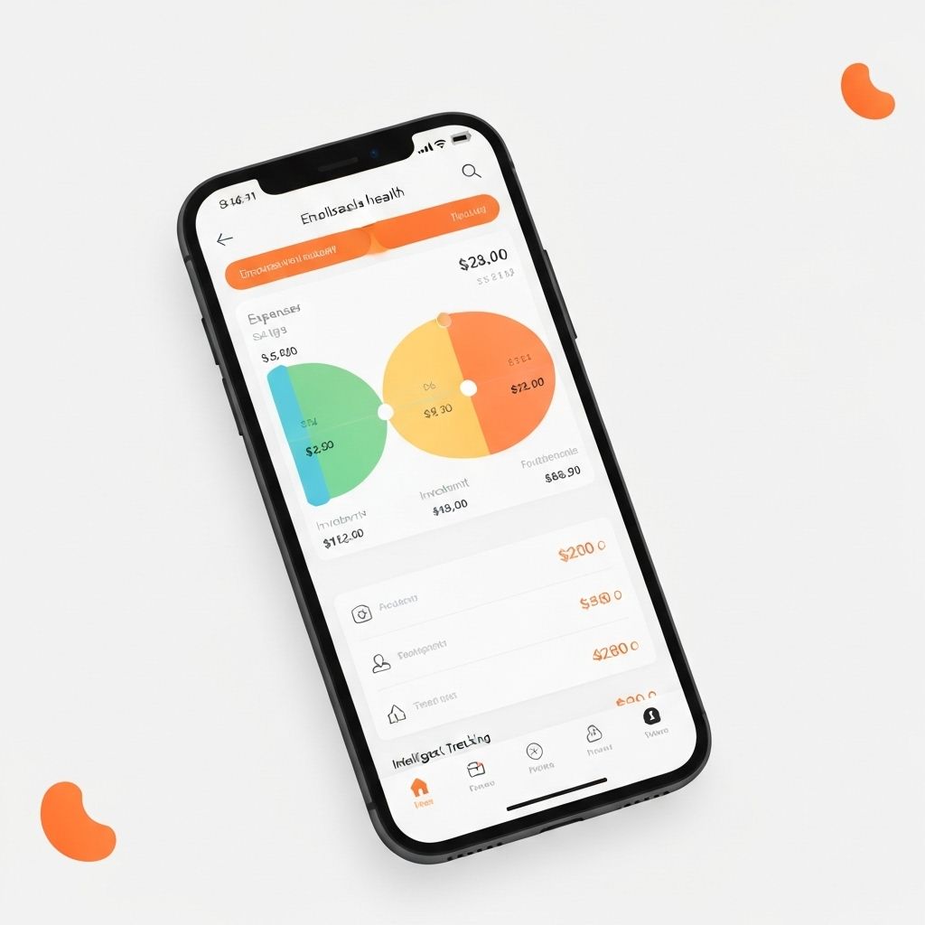 Fintech mobile application interface